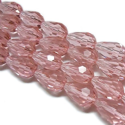 Chapelets de perles en verre EGLA-E010-8x12mm-15-1