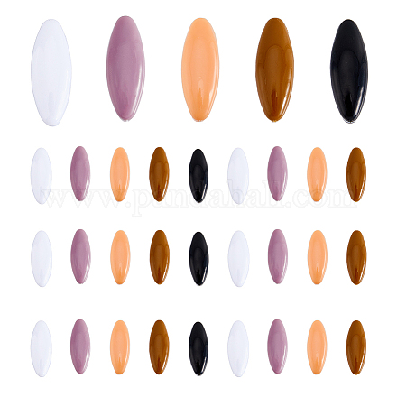 Superfindings 4 lot total de 32 pièces par lot Morandi couleur ovale pour écharpe FIND-FH0006-55-1
