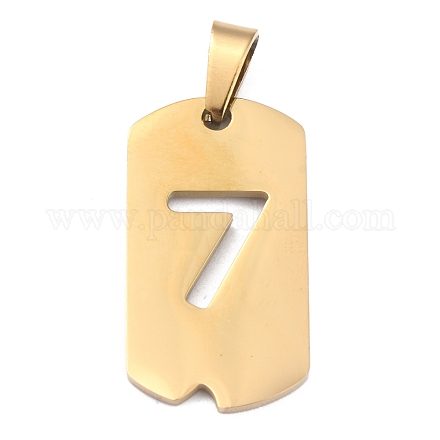 Ion Plating(IP) 304 Stainless Steel Pendants STAS-O127-D07-1