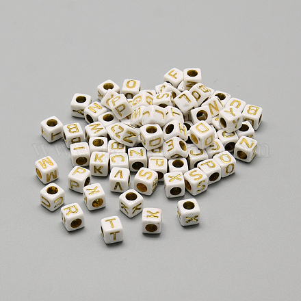 Cheriswelry Plating Acrylic Beads SACR-CW0001-07-1