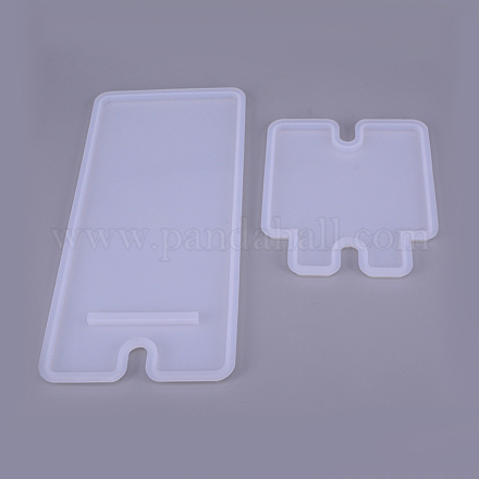 Set di stampi in silicone per porta cellulare rettangolare DIY-WH0171-91-1
