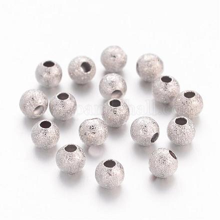 Perles en laiton texturées EC247-NF-1