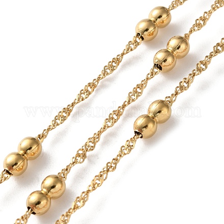 Цепи из нержавеющей стали 304 с бусинами CHS-F020-09G-1