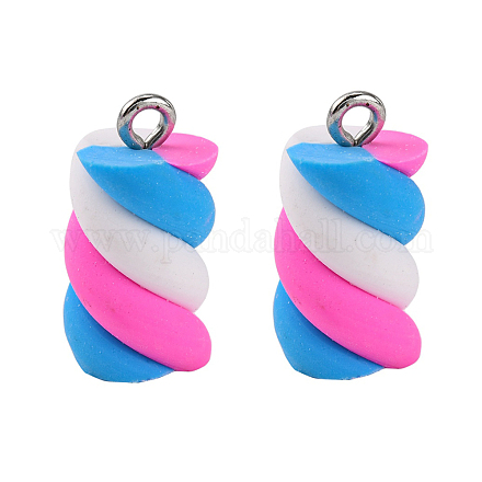 Handmade Polymer Clay Charms CLAY-T016-83H-1