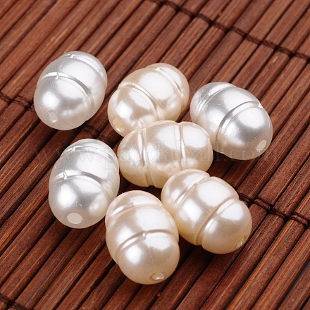 Oval Imitation Pearl Acrylic Beads OACR-L004-3947-1