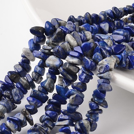 Chips teñidos naturales lapis lazuli de hebras de perlas G-M344-42-1