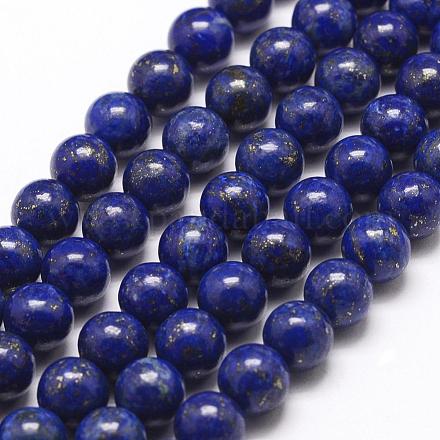 Chapelets de perle en lapis-lazuli naturel G-G953-04-10mm-1