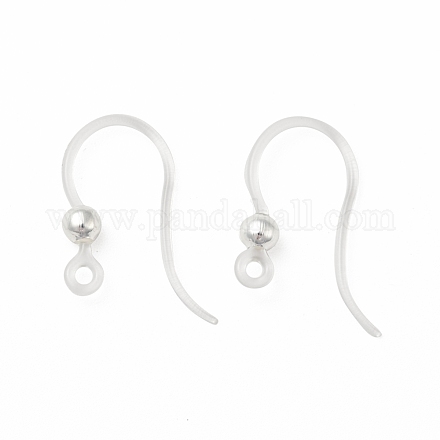 Crochets de boucle d'oreille en résine transparente RESI-G050-01S-1
