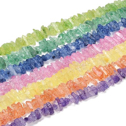 Натуральный хрустят кварц бисер пряди G-R012-B06-01-1