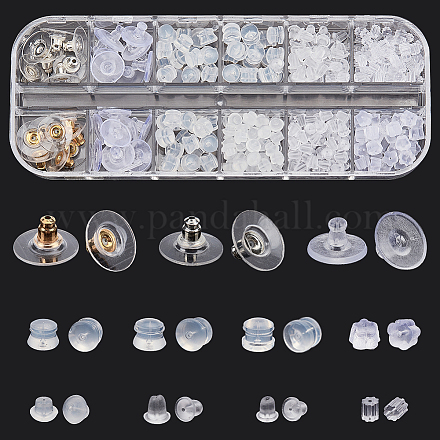 Shop Pandahall 367pcs Earring Backs 11 Style Silicone Plastic Brass Earring  Stoppers Ear Nuts Safety Backs Earring Findings Replacement Ear Safety Back  Pads Clear Rubber Secure Earring Kit for Jewelry Making 