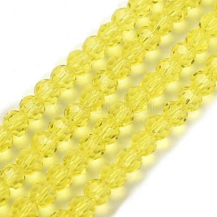 Прозрачные стеклянные бусины X-GLAA-G013-6mm-68-1