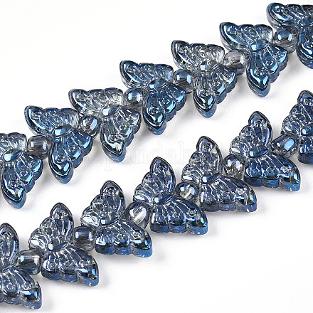 Стеклянные бусины с гальваническим покрытием EGLA-N012-04N-1