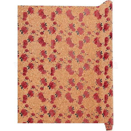 Ткань из искусственной кожи с тиснением DIY-WH0043-95A-1