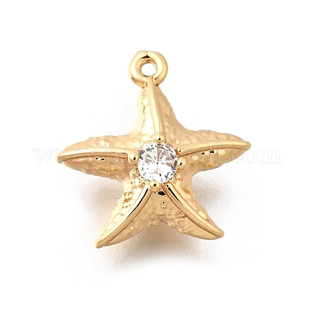 Латунные подвески из прозрачного кубического циркония KK-C096-14B-G-1