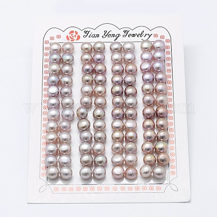 Natur kultivierten Süßwasser Perlen PEAR-P056-037-1