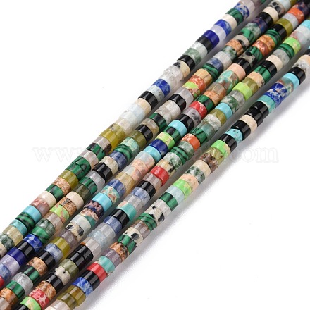 Natural & Synthetic Gemstone Beads Strands G-P468-02-1