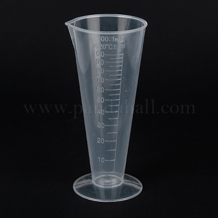 Мерный стаканчик пластиковые инструменты AJEW-P092-01A-1
