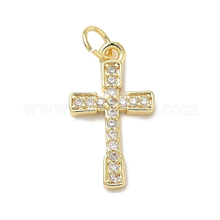 Латунные микро проложить кубического циркония подвески KK-I379-13G-03-1