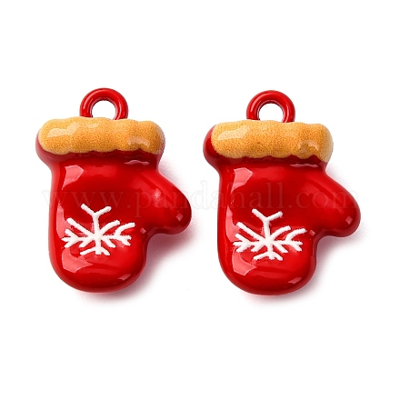 Подвески из окрашенного сплава с рождественской тематикой FIND-G097-02D-1