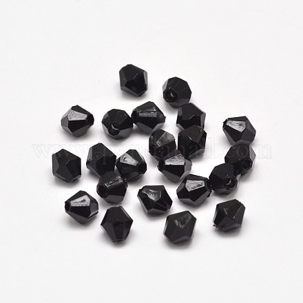 Faceted Bicone Acrylic Beads MACR-D285-6mm-1