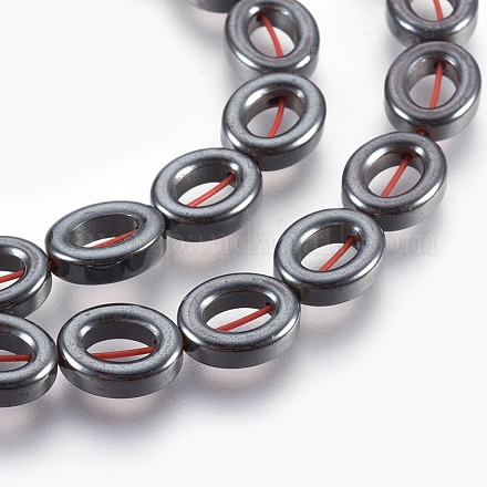 Electroplated Non-magnetic Synthetic Hematite Bead Strand G-E498-11F-1