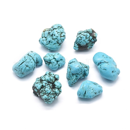 Perles turquoise naturelles brutes et brutes G-F678-35-1