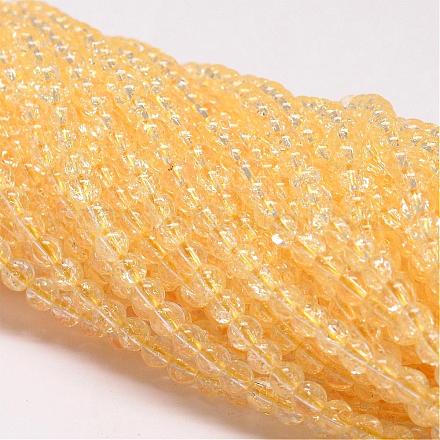 Synthetic Crackle Quartz Beads Strands CCG-K001-12mm-04-1