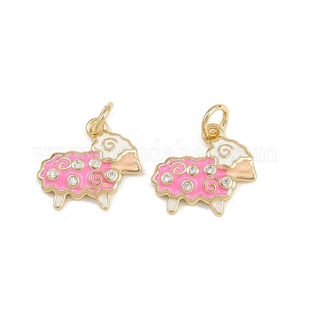 Латунные микро проложить кубического циркония подвески KK-L240-16G-02-1