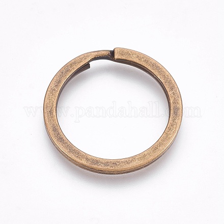 Panda Hall Bronze Split Key Rings - 25mm Iron Based Alloy, 5 Pcs