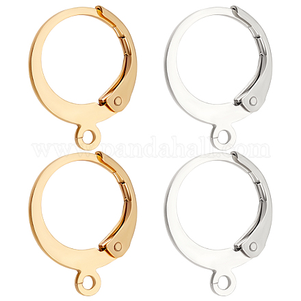 100 шт. 2-х цветная фурнитура для сережек из нержавеющей стали 304 STAS-BBC0006-27-1