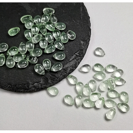 Бусины лэмпворк  LAMP-WH0010-04-14-1