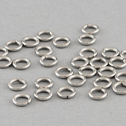 304 Stainless Steel Open Jump Rings STAS-Q186-02-3.5x0.7mm-1