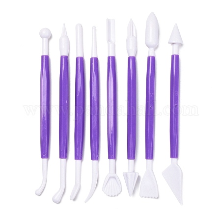 Wholesale 8Pcs Plastic Double Heads Modeling Clay Sculpting Tools Set 