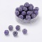 Polymer Clay Rhinestone Beads, Pave Disco Ball Beads, Grade A, Round, Half Drilled, Tanzanite, 10mm, Hole: 1mm
