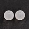 Transparent Acrylic Ball Beads, Frosted Style, Round, Clear, 8mm, Hole: 2mm