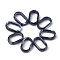 Acrylic Linking Rings, Quick Link Connectors, Imitation Gemstone Style, For Cable Chains Making, Oval, Black, 18.5x11.5x5mm, Inner Measure: 14x7mm, about 1130pcs/500g