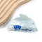 Whale PVC Large Claw Hair Clips, Hair Accessories for Women & Girls, Steel Blue, 112x47x44mm