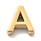 Ion Plating(IP) 304 Stainless Steel Charms, Letter Charm, Real 18K Gold Plated, Letter A, 9.5x9x3mm, Hole: 1.6mm
