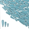 3 Styles Teardrop Shape Porcelain Mosaic Tiles, for DIY Mosaic Art Crafts, Picture Frames and More, Aqua, 21~40x8~12x4mm, about 100g/set