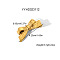 304 Stainless Steel Alligator Hair Clips for Women Side High-end Hair Accessory, Golden, Bowknot, 9.5x42mm