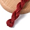 1 Bundle Nylon Thread Nylon String for Beading Jewelry Making, Cerise, 1mm, about 28.43 Yards(26m)/bundle