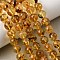 Natural Amber Beads Strands, Round, Smooth, Gold, 8~9mm, Hole: 0.5mm, about 47pcs/strand, 14.96''(38cm)