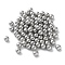 Plastic Imitation Pearl Beads, Round, Silver, 6x5.5mm, Hole: 1.4mm