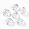 Resin Spacer Beads, Column, with Glitter Powder, It Is Suit for 12mm, Clear, 12x7.9mm, Hole: 1.8mm