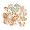Transparent Acrylic Beads, Mixed shapes, Pale Turquoise, 10.5~47x11.5~61x2.5~7.5mm, Hole: 1.6~2.5mm, about 34pcs/50g
