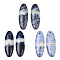 Natural Sodalite Pendants, Rice Charms, 37~40x13~13.5x4.5~5mm, Hole: 1.2mm