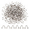 300Pcs 3 Styles 304 Surgical Stainless Steel Wire Guardian and Protectors, Stainless Steel Color, Hole: 0.8~1.5mm, 4.5~5x5.5~6.7x1.4~2mm, 100pcs/style