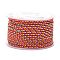 Multi-Color Decorative Braided Nylon Cord, Macrame Woven Rope, for Jewelry Making String Knitting Craft, Orange Red, 2mm, about 25.1 yards(23m)/roll