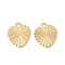 Brass Charms, Nickel Free, Real 18K Gold Plated, Heart, 10x9x0.5mm, Hole: 1mm