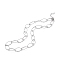Non-Tarnish 304 Stainless Steel Horse Eye Link Chain Necklace for Men Women, Stainless Steel Color, 17.99 inch(45.7cm)